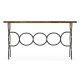 Casual Console Table with Iron Base