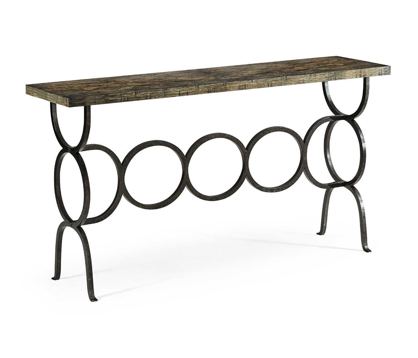 Casual Console Table with Iron Base