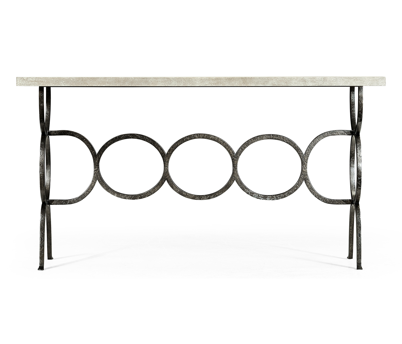 Casual Console Table with Iron Base