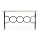 Casual Console Table with Iron Base