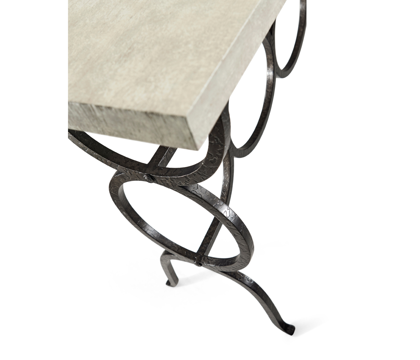 Casual Console Table with Iron Base