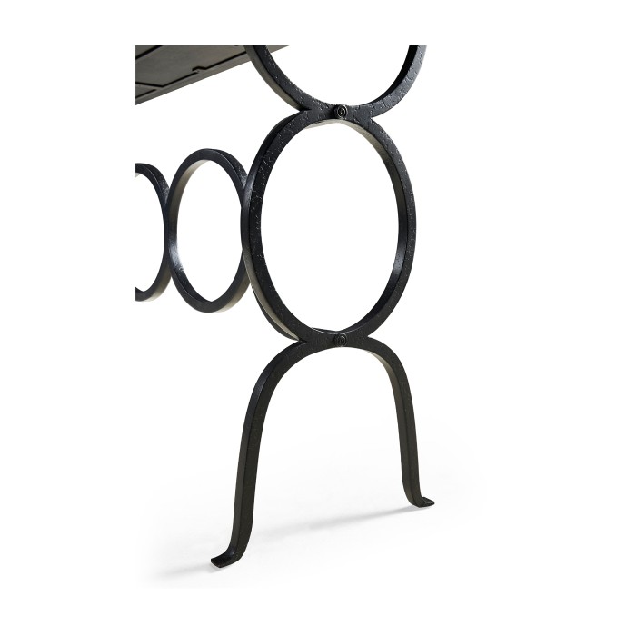 Casual Console Table with Iron Base
