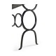 Casual Console Table with Iron Base