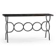 Casual Console Table with Iron Base