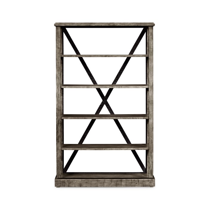 Antique Dark Grey Étagère or Bookcase