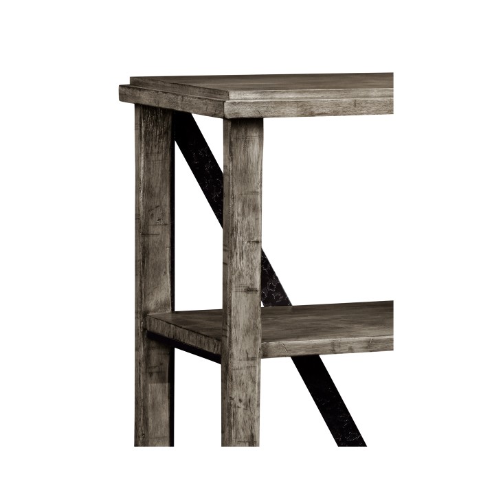 Antique Dark Grey Étagère or Bookcase