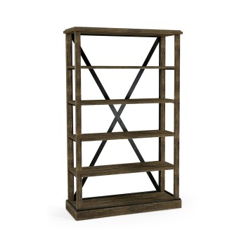 Dark Driftwood Étagère or Bookcase