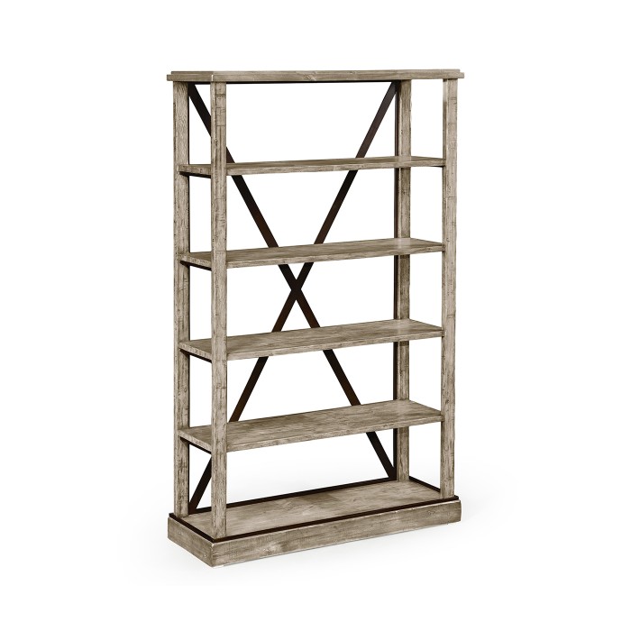 Rustic Grey Étagère or Bookcase