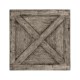 Antique Dark Grey Square Side Table