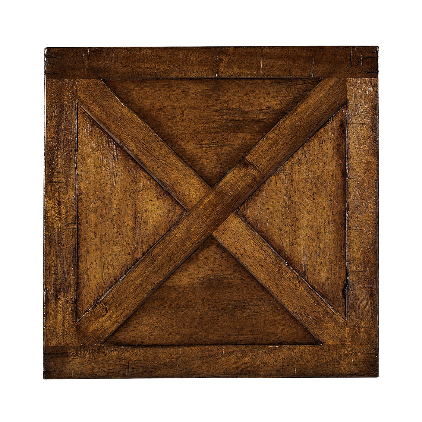 Country Walnut Square Side Table