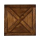Country Walnut Square Side Table