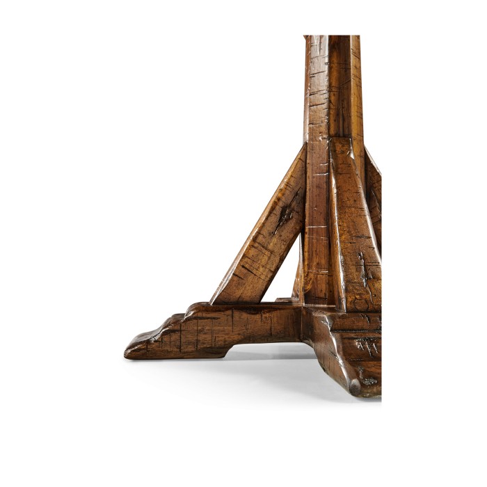 Country Walnut Square Side Table