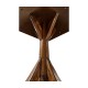 Country Walnut Square Side Table