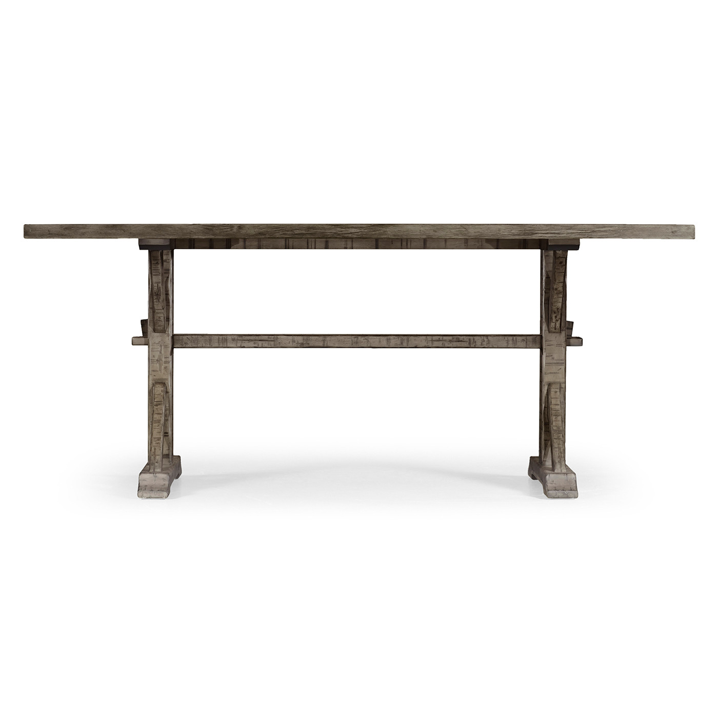 Solid Antique Dark Grey Dining Table 72