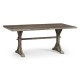 Solid Antique Dark Grey Dining Table 72