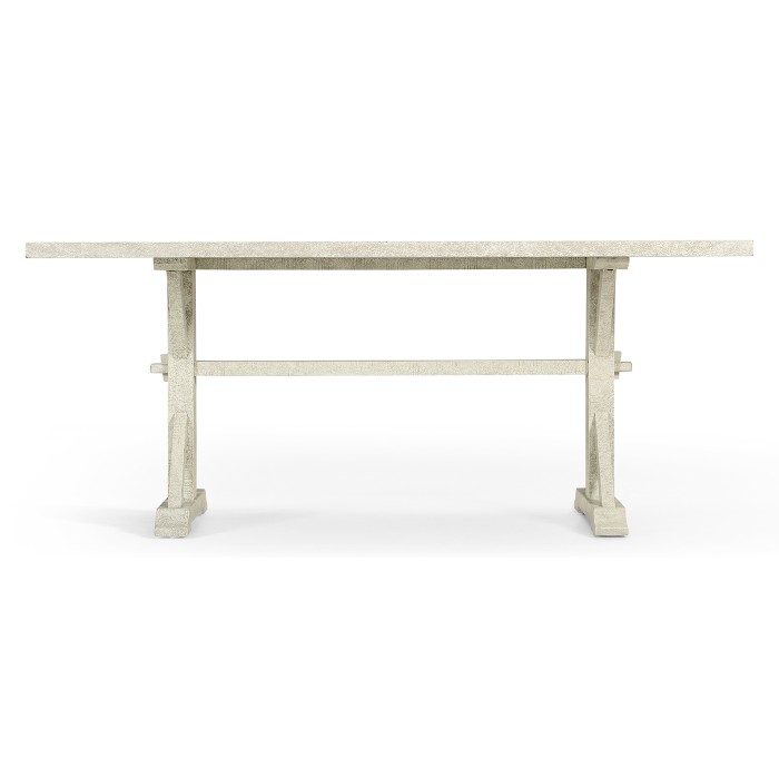 Solid Whitewash Driftwood Dining Table 72
