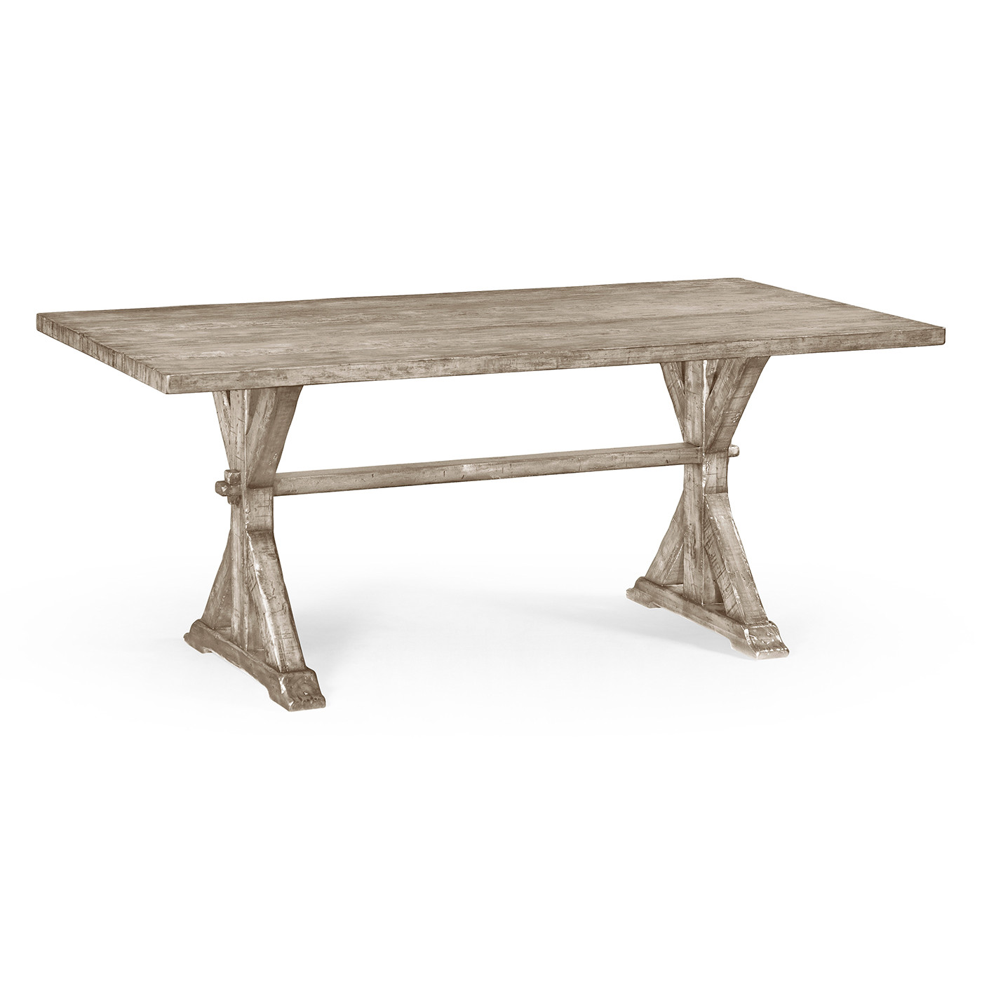 Solid Rustic Grey Dining Table 72