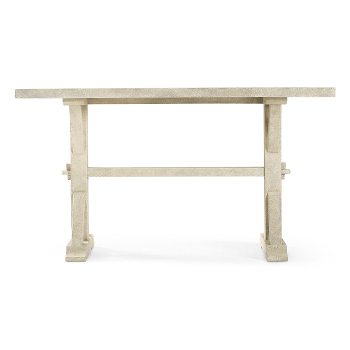Solid Whitewash Driftwood Dining Table 54