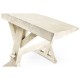 Solid Whitewash Driftwood Dining Table 54