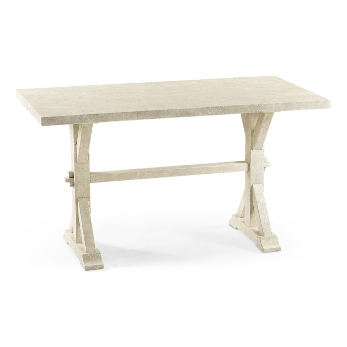 Solid Whitewash Driftwood Dining Table 54