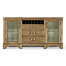 Plank Medium Driftwood Low Cabinet & Wine Rack with Strap Handles