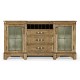 Plank Medium Driftwood Low Cabinet & Wine Rack with Strap Handles