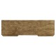 Plank Medium Driftwood Low Cabinet & Wine Rack with Strap Handles