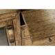 Plank Medium Driftwood Low Cabinet & Wine Rack with Strap Handles