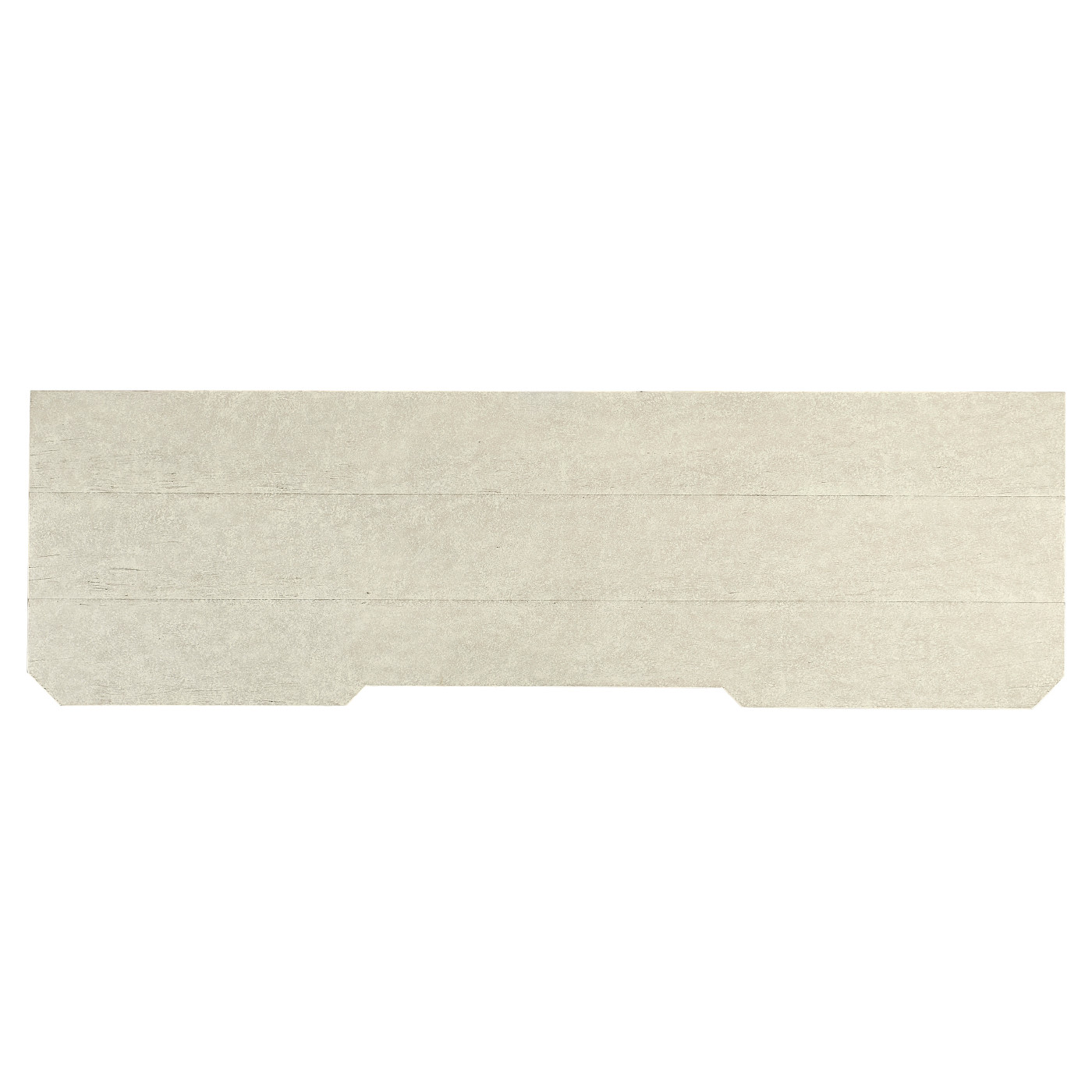 Plank Whitewash Driftwood Low Cabinet & Wine Rack with Strap Handles
