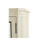 Plank Whitewash Driftwood Low Cabinet & Wine Rack with Strap Handles