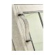 Plank Whitewash Driftwood Low Cabinet & Wine Rack with Strap Handles