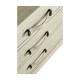 Plank Whitewash Driftwood Low Cabinet & Wine Rack with Strap Handles