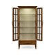 Casual Plank Walnut Tall Glazed Cabinet