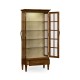 Casual Plank Walnut Tall Glazed Cabinet