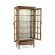 Casual Plank Medium Driftwood Tall Glazed Cabinet
