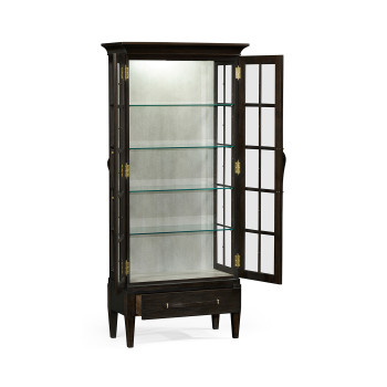 Casual Plank Dark Ale Tall Glazed Cabinet