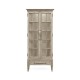 Casual Plank Rustic Grey Tall Glazed Cabinet