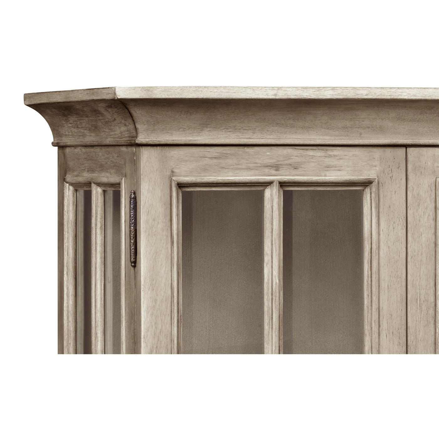 Casual Plank Rustic Grey Tall Glazed Cabinet