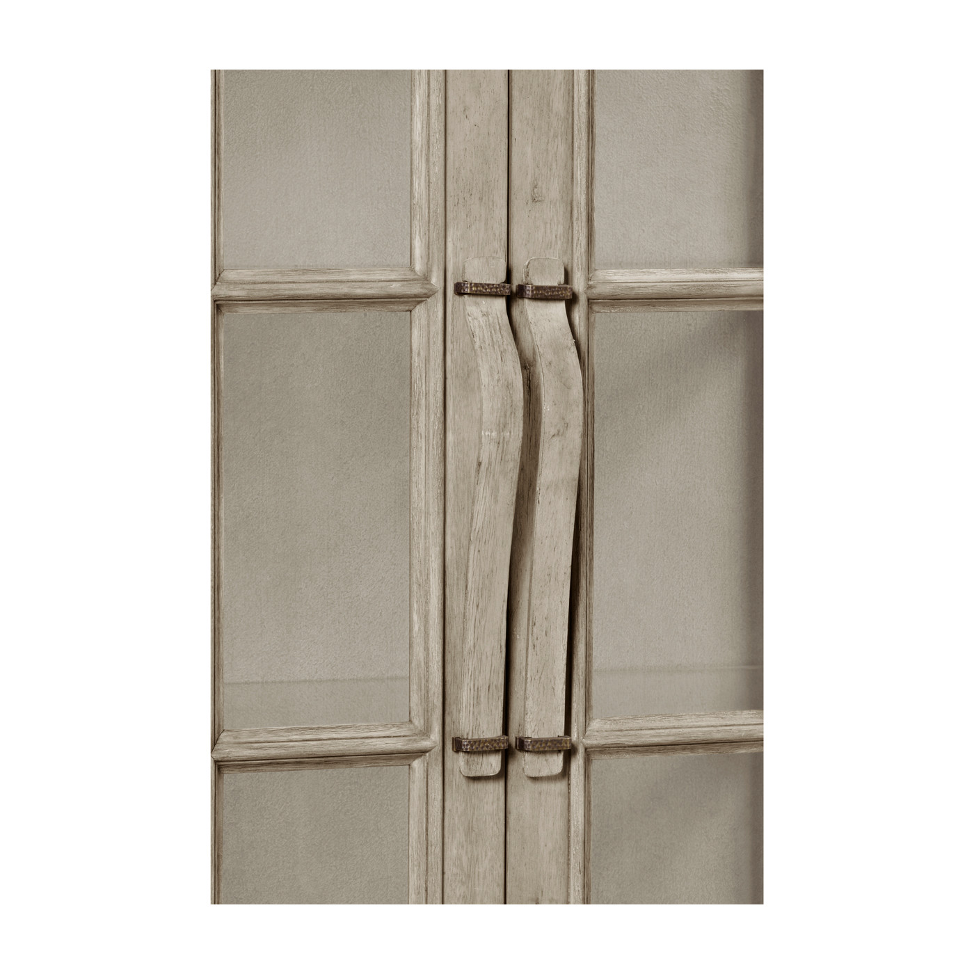 Casual Plank Rustic Grey Tall Glazed Cabinet