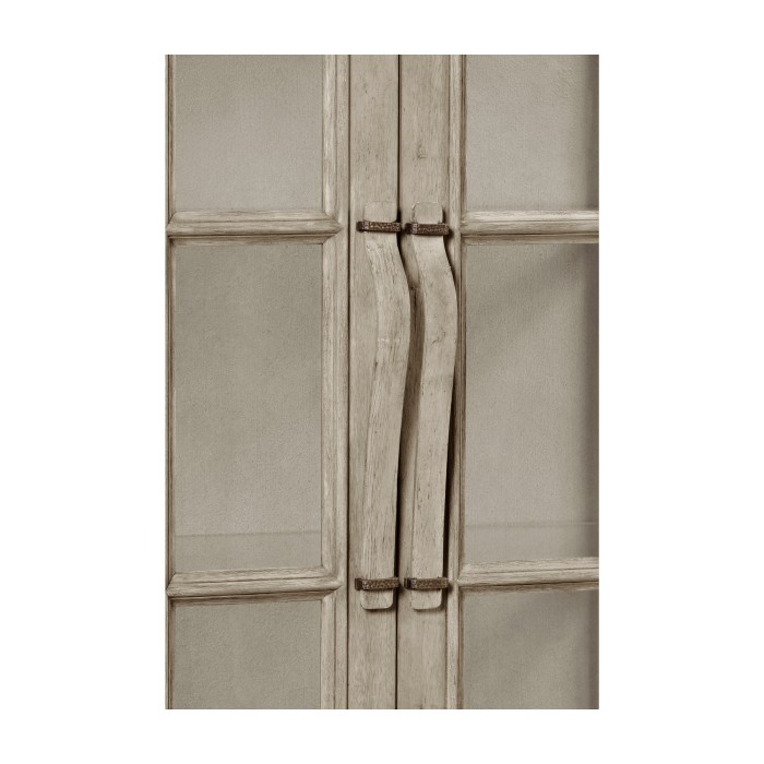 Casual Plank Rustic Grey Tall Glazed Cabinet