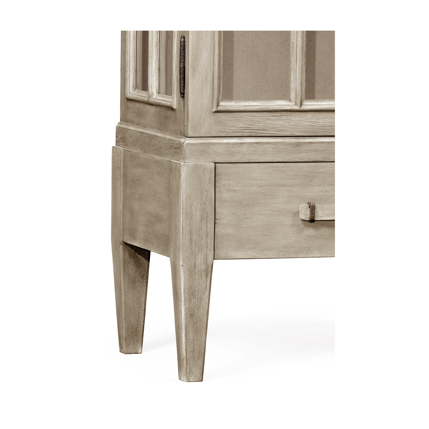 Casual Plank Rustic Grey Tall Glazed Cabinet