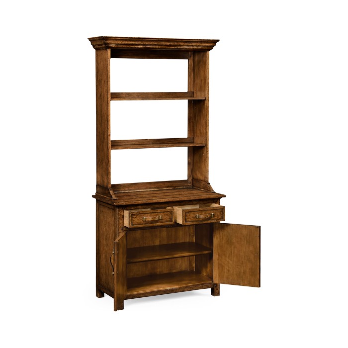 Plank Country Walnut Narrow Dresser with Strap Handles