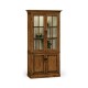 Plank Country Walnut Tall Bookcase with Strap Handles