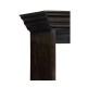 Dark Ale Parquet Welsh Dresser with Strap Handles