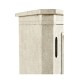 Whitewash Driftwood Low Bookcase with Strap Handles