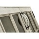 Whitewash Driftwood Low Bookcase with Strap Handles