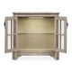 Rustic Grey Low Bookcase with Strap Handles