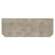 Rustic Grey Low Bookcase with Strap Handles