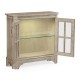 Rustic Grey Low Bookcase with Strap Handles