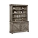Antique Dark Grey China Cabinet